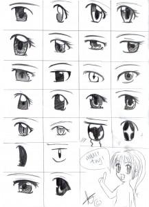 картинки аниме глаза